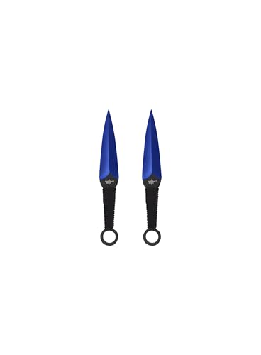 Fantasy Sword & Two Throwing Knives - color: Blue
