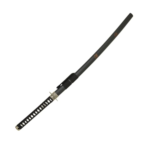 MASTER USA - Hand Carved Katana Sword with Samurai Bushido Code on Scabbard, 1045 Steel, 41.5 Inches Overall, Includes Display Stand - color: Sword of Spirit