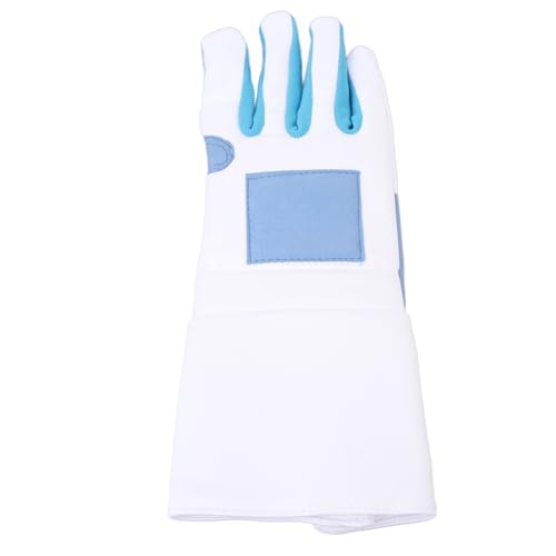 Fencing Glove Right Hand Anti Slip Knitted Fabric Training Glove for Saber Foil Epee, Protective Sport for Fencing - size: #15