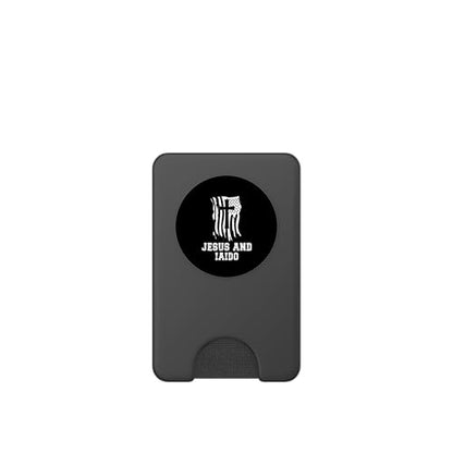 Iaido Instructor / Iaido Student / 'Jesus And Iaido!' Saying PopSockets PopWallet for MagSafe - style: Magnetic PopWallet