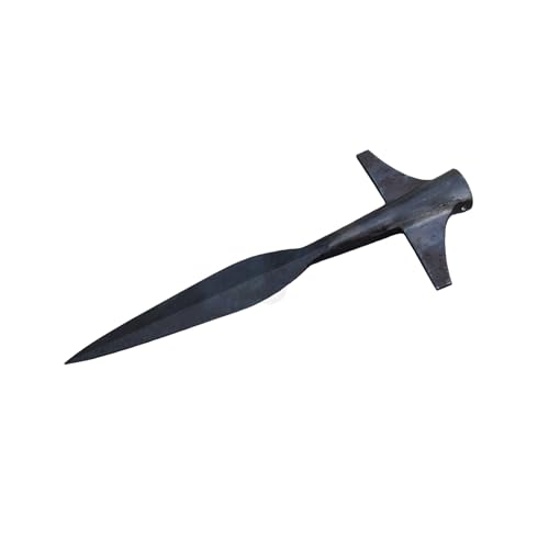 Stainless Steel Spear Head Trainer with 7.5 Inch Blade, Outdoor, Tactical, Survival - Black