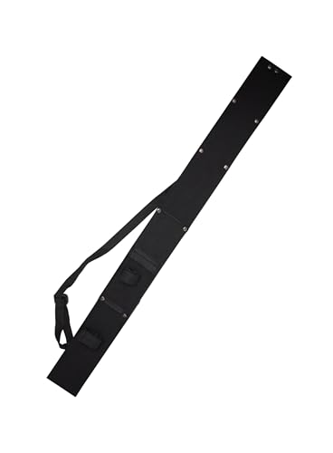 Fantasy Master – 28-inch Black Satin Finish Stainless Steel Sword with Tanto Blade and Set of 2 Throwing Knives, Full Tang Construction, Includes Nylon Sheath, Fantasy, Swords, Collectible – FM-644T