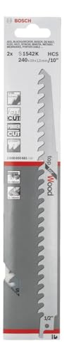 Bosch 2608650681 Sabre Saw Blade S1542 K 2 Pcs - size: 240mm, style: Soft Wood / Firewood