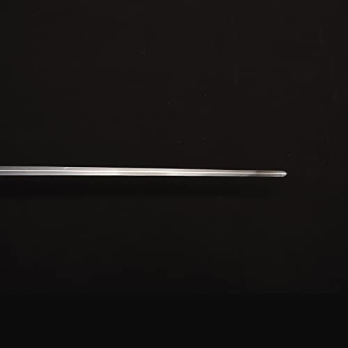 43.5" Unsharpened Renaissance Rapier Sword, Swept Hilt Stainless Steel Fencing Sword with Black Scabbard for LARP, Cosplay, Collection & Costume Display - style: Style 4