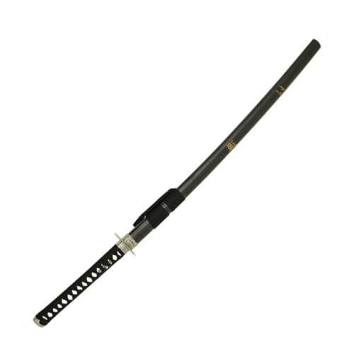 MASTER USA - Hand Carved Katana Sword with Samurai Bushido Code on Scabbard, 1045 Steel, 41.5 Inches Overall, Includes Display Stand - color: Sword of Battle