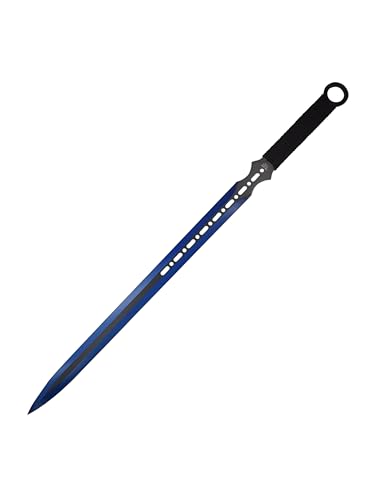 Fantasy Sword & Two Throwing Knives - color: Blue