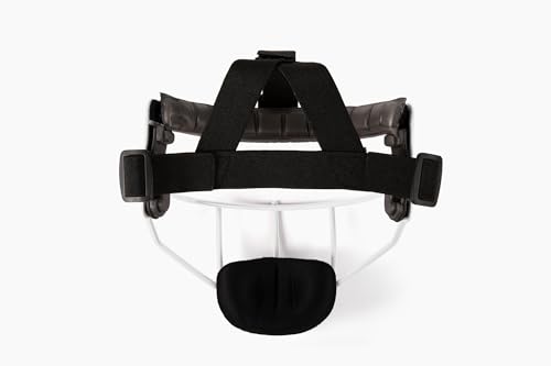 Defender Fielder’s Wire Mask - High-Impact Steel Infielder Face Guard for Softball & Baseball - Adult & Youth Sizes - Lightweight, Maximum Visibility & Secure Fit - color: White, size: Youth