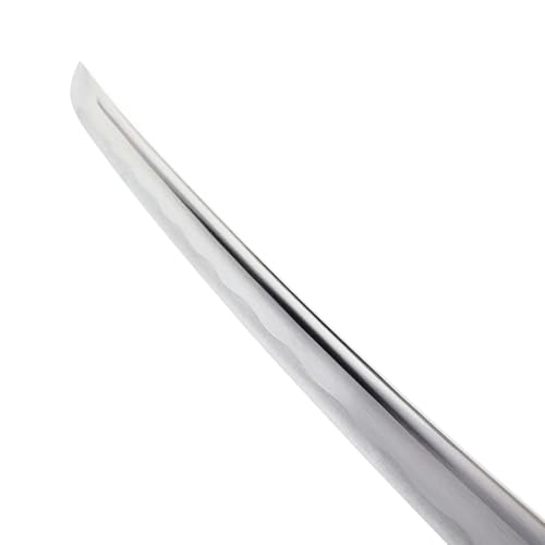 41" Hand Forged Black Katana Samurai Sword Full Tang, Sharp, 1045 High Carbon Steel Blade, Crane Tsuba