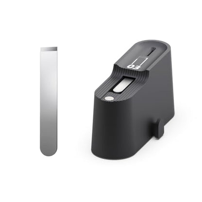 HOZO 10PCS Ultrasonic Cutter Replacement Blades – Compatible with NeoBlade & Most Ultrasonic Cutting Tools,SK5 High Carbon Steel,Safety Dispenser with Waste Slot, Blade Storage Box - 03 Chisel Blade - style: 03 Chisel Blade