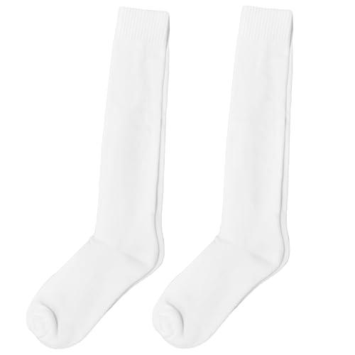 LEONARK 2 Pairs of Fencing Socks For Epee, Sabre and Foil - Cotton Protective Fencing Stockings for Unisex Child and Adult - color: White 2 Packs, size: X-Small