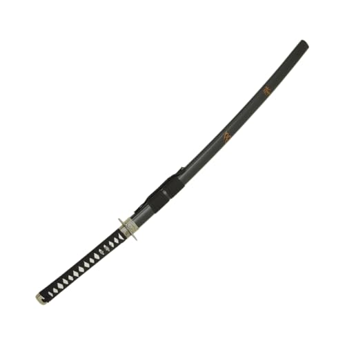 MASTER USA - Hand Carved Katana Sword with Samurai Bushido Code on Scabbard, 1045 Steel, 41.5 Inches Overall, Includes Display Stand - color: Sword of Honor