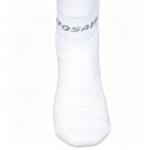Fencing Socks - Standard Fencing Stockings for Epee Sabre Foil - color: White-2 Pack, size: Small