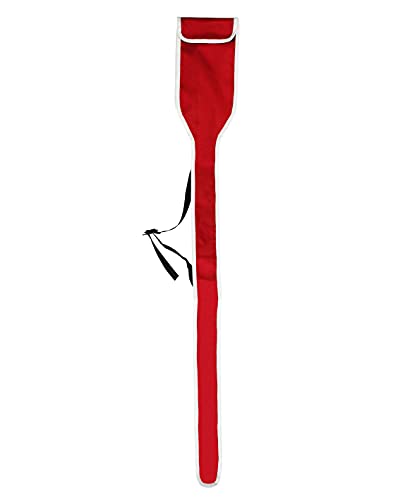 LEONARK Fencing Sword Sling Shoulder Bag for Foil Epee and Saber - Hema Longsword Bag Cover Case for Fencing Weapons - style: Sword Bag-red
