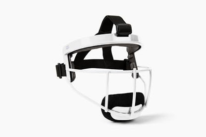 Defender Fielder’s Wire Mask - High-Impact Steel Infielder Face Guard for Softball & Baseball - Adult & Youth Sizes - Lightweight, Maximum Visibility & Secure Fit - color: White, size: Youth