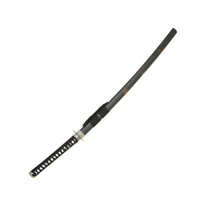MASTER USA - Hand Carved Katana Sword with Samurai Bushido Code on Scabbard, 1045 Steel, 41.5 Inches Overall, Includes Display Stand - color: Sword of Courtesy