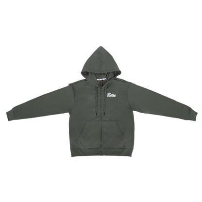 Fairtex FHS32 Lightweight Zipper Hoodie, Full-Zip Athletic Gym Sport Jacket - color: Olive, size: Medium