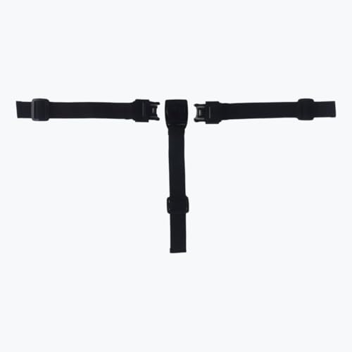 2Pcs Adjustable Extension Mask Straps for Cosplay Including Elastic Bands Sliders 3-Way Quick Release Buckle Face Back of Head Premium Masking Kit Toy Replacement Strap (Black)