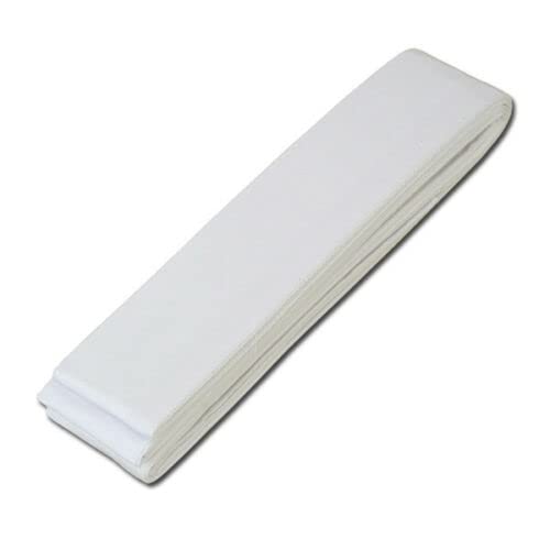 kaku obi Belt for iaido Japanese Traditional Cotton iaido Belt, kyudo Strap - color: White, size: Width 2.76 in