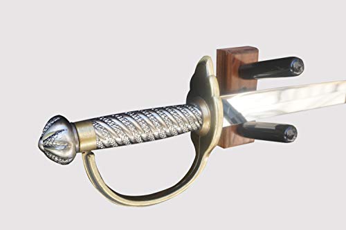 Standard Horizontal Cutlass Sword Display Mount (Made in The USA) - color: Walnut