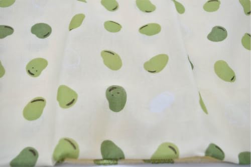 Japanese Gauze Tenugui Towel – 100% Cotton Made in Japan – Quick Dry, Soft & Lightweight Kitchen Tea Towel, Face & Hand Towel for Travel, Gym and Daily Use (1, Bean Print Cream, Medium) - color: Bean Print Cream