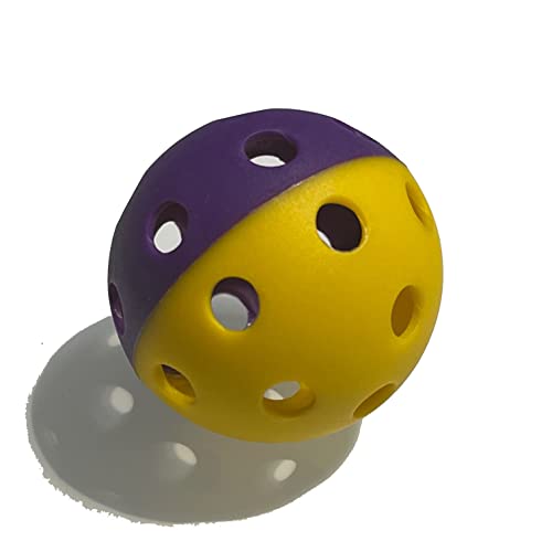 MaxBP 24 Golf Size Training Balls - color: Split Purple/Yellow
