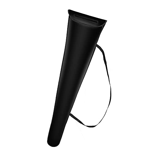 LEONARK Fencing Sword Sling Shoulder Bag for Foil Epee and Saber - Hema Longsword Bag Cover Case for Fencing Weapons - style: Dual Sword Bag-black