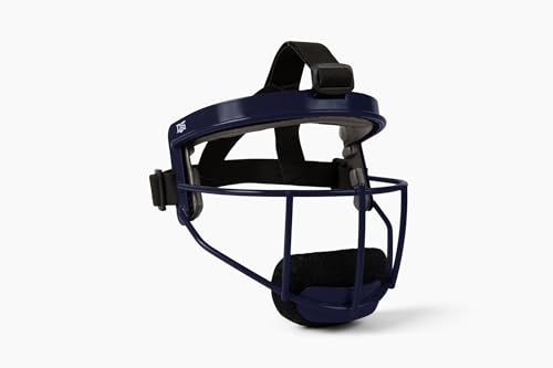 Defender Fielder’s Wire Mask - High-Impact Steel Infielder Face Guard for Softball & Baseball - Adult & Youth Sizes - Lightweight, Maximum Visibility & Secure Fit - color: Navy, size: Adult