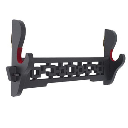 Sword Holder Wall Mount Samurai Sword Katana Wakizashi Display Holder Stand Bracket Hanger 1-Tier - color: 13.7 inch Padded