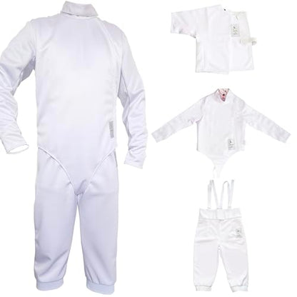 LEONARK 350NW Fencing Sport Uniform Suit - Unisex Pants Jacket Vest Set for Foil Epee Saber - size: 28