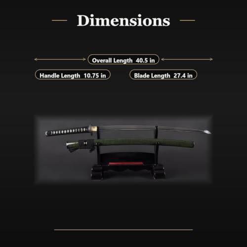 1045 Katana, Hand Forged Full Tang Japanese Sword | Classic Tsuba Series - color: Gold Crane 717H
