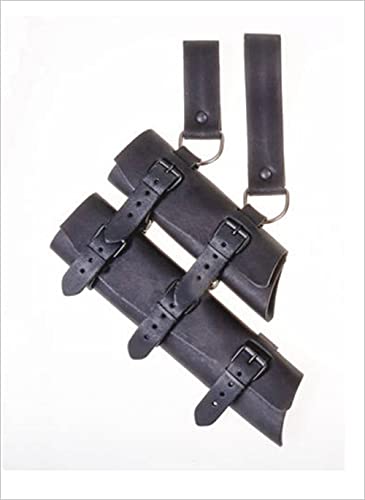 BLESSUME Medieval Knight Belt with Sword Frog Holster Rapier Scabbard Holder 1pc - color: Black 6
