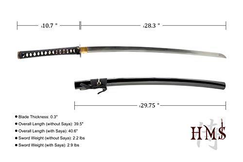 Hand Forged 1045 Carbon Steel Cherry Blossom Katana Full Tang Sword