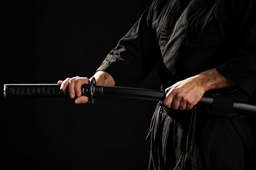 Medieval Leather Sword Frog Set with 31.5" Foam Katana Sword