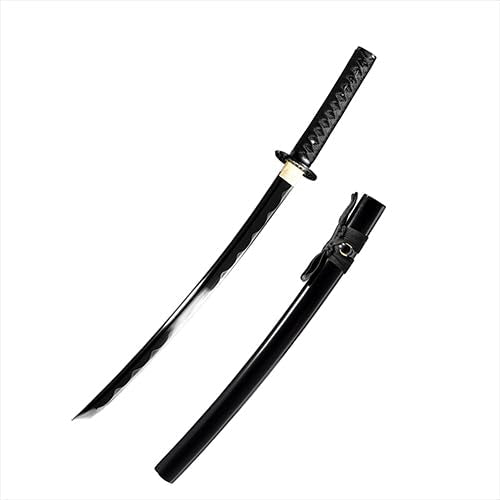 JIHPEN sword - Katana Sword with Balck Scabbard - 22in - color: Wakizashi - 31in