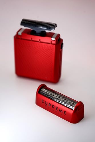 Supreme Trimmer Replacement Foil & Cutter SB11 | Hypoallergenic Foil for STF101 Solo | Red - color: Red