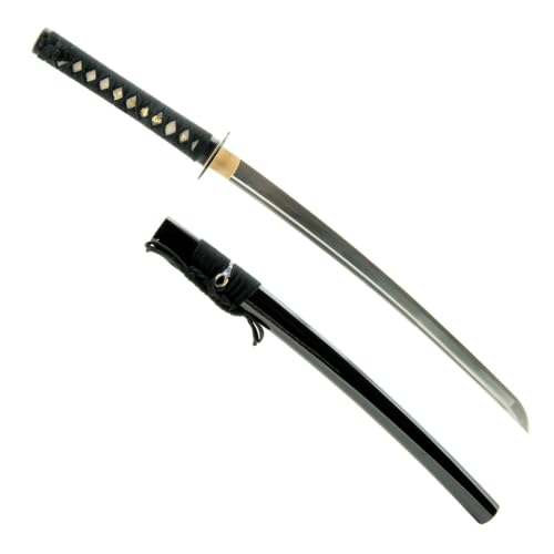 Unsharpened Stainless Steel Wakizashi, Iaido Iaito Training Short Sword - color: Iron Wakizashi