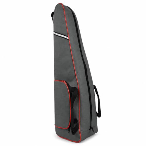Fencing Bag with Wheels, Rolling Fencing Bag for Foil Epee Saber, Long Sword Carrier for HEMA and Fencing Gear, Side Pocket and Carry Handles - color: Grey