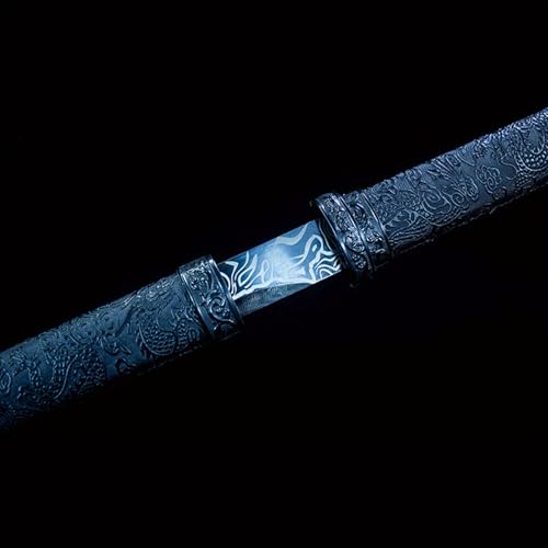 39'' Cosplay Katana Samurai Sword - Unsharpened, Metal Katana Exquisite Crafts, High Carbon Steel, Anime Costume Prop, Birthday Present, Living Room Decoration Ornaments