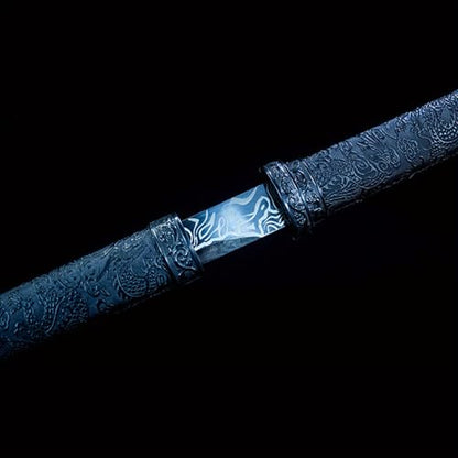 39'' Cosplay Katana Samurai Sword - Unsharpened, Metal Katana Exquisite Crafts, High Carbon Steel, Anime Costume Prop, Birthday Present, Living Room Decoration Ornaments
