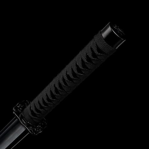 Hand-Forged Samurai Katana, High Strength Full Tang Kendo Training Sword, Luxury Japanese Sword for Cosplay, Anime Collection, Home Decor & Gift Unsharpened