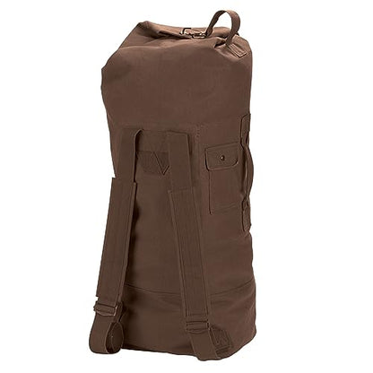 GI Style Double Strap Duffle Bag - color: Earth Brown