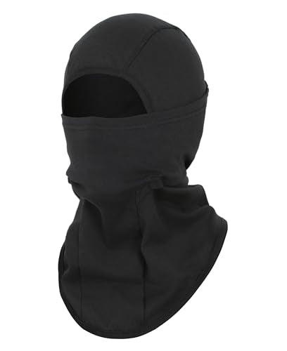 BOCOMAL FR Balaclava with Face Mask Flame Resistant 5.5oz Lightweight 100%C - color: Black