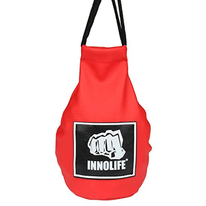 INNOLIFE Boxing Slip Bag, Dodge Hide Speed Bag Maize Ball Leather Ball for Reflex Training, Boxing, Kickboxing, MMA Pendulum Training