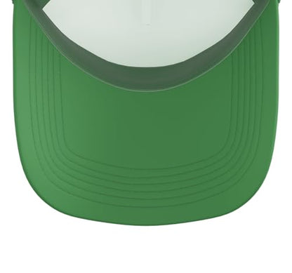 Funny Fencing Costume for Men Women Adult Kid Fencer Fencing Trucker Hat with Adjustable Mesh Back - color: Kelly Green/White