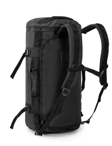 MIER Large Duffle Bag Backpack for Travel Camping Gym Sports, 45L/60L/90L - color: Black, size: 90L
