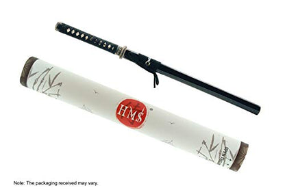 Katana Samurai Sword, 1045 Carbon Steel, Hand Forged, Full Tang - color: Katana Waves