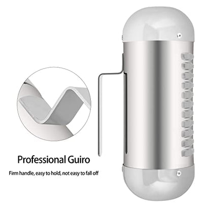 EASTROCK 3.4" 8.7" Stainless Steel Guiro Shaker with Scraper for adult - size: 3.4"*8.7"-new