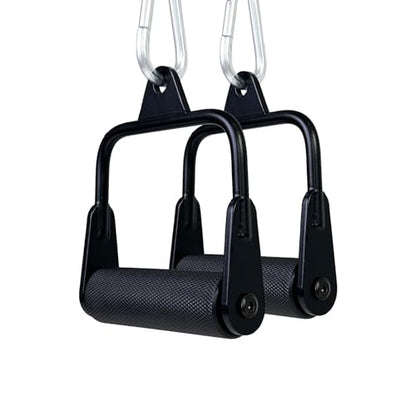 Arm Wrestling Handles, Thick Armwresting Training Equipment LAT Pulldown Attachments D Handle, V Bar Cable Machine Attachments, Gym Handles for Forearm, Wrist Strength Training - color: Two Small Grip