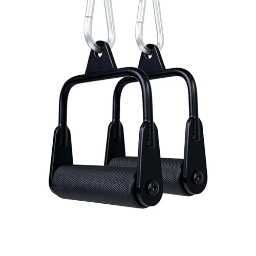 Arm Wrestling Handles, Thick Armwresting Training Equipment LAT Pulldown Attachments D Handle, V Bar Cable Machine Attachments, Gym Handles for Forearm, Wrist Strength Training - color: Two Small Grip