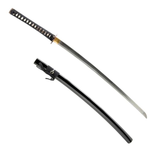 1045 Katana, Hand Forged Full Tang Japanese Sword | Classic Tsuba Series - color: Cherry Blossom